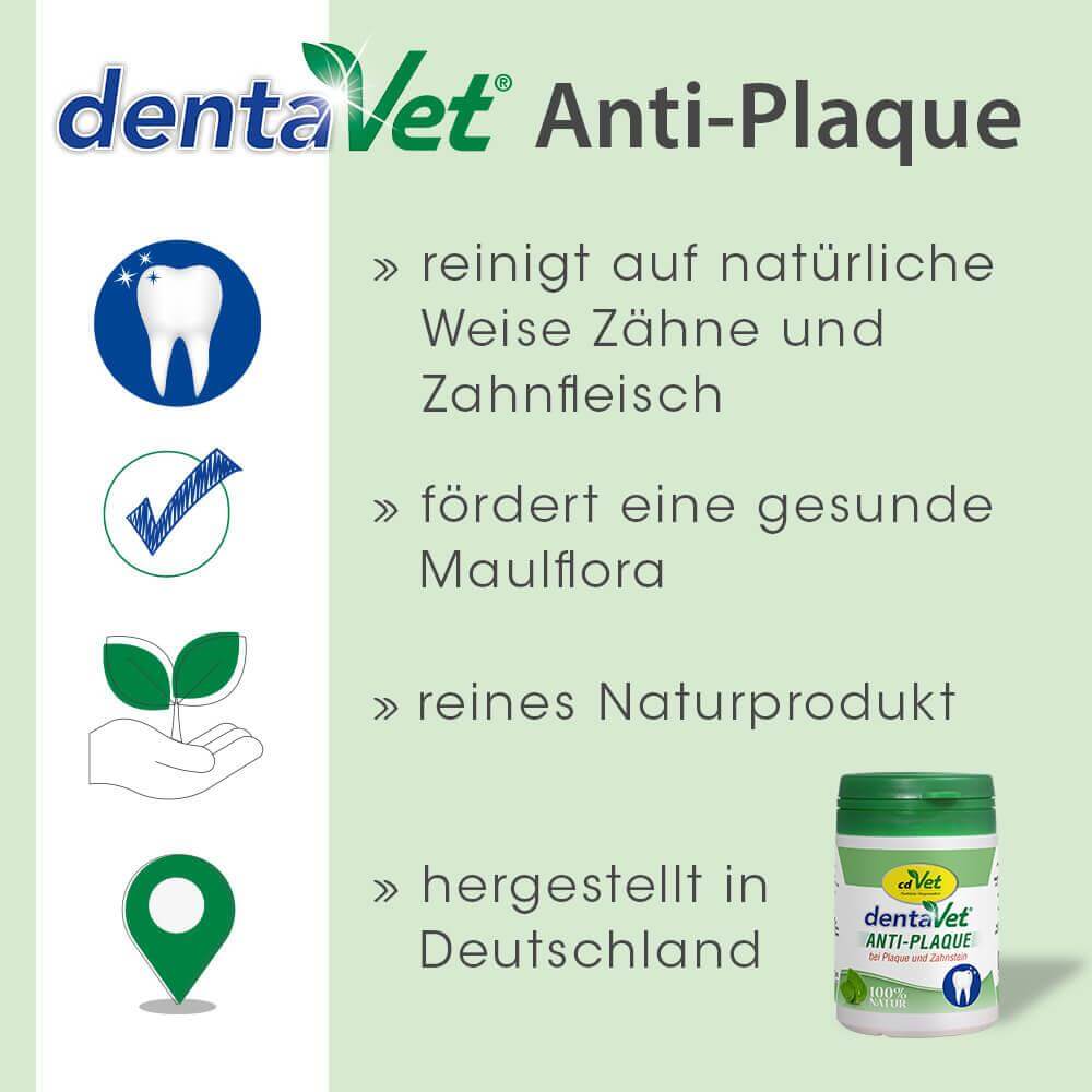 Natural dental care and mouth hygiene for dogs from cdVet